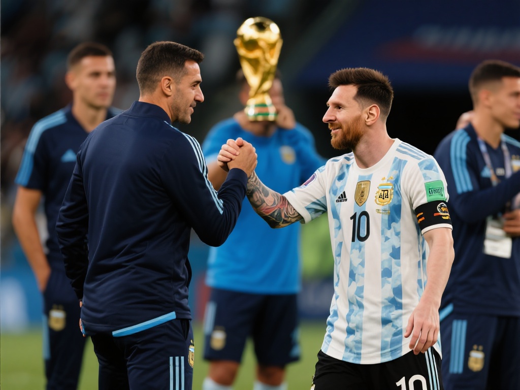 梅西支持斯卡洛尼 阿根廷足球近年来迎来了辉煌时刻,而这一切