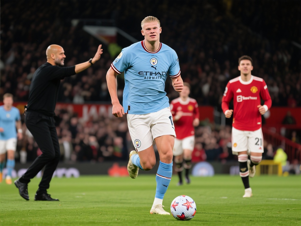 哈兰德自上赛季英超豪取61球独占鳌头,萨拉赫36球紧随其后 曼城的战术体系无疑是哈兰德高效进球的重要